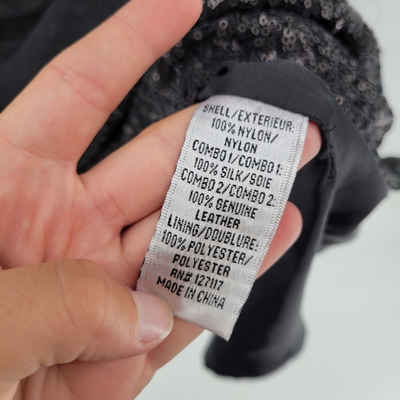 Badgley Mischka mark and James sequin mini dress black XS nwt - Picture 4 of 4